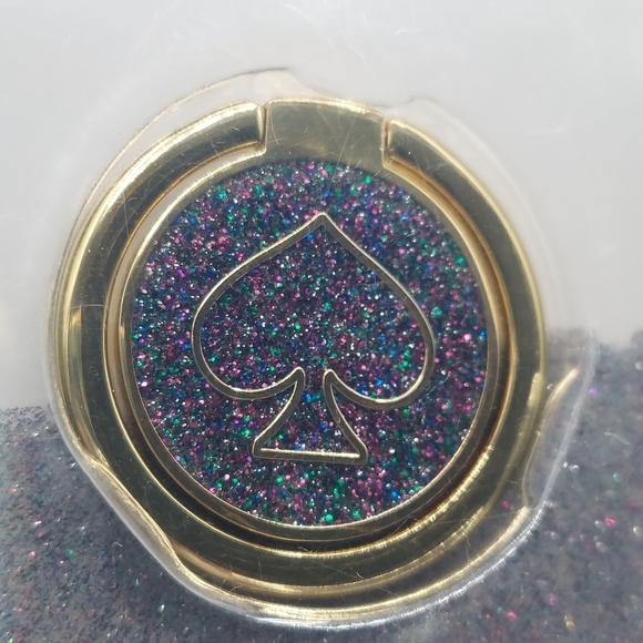 Kate Spade Hardshell Case + Ring iPhone® X and XS - Scallop Black Multi/Clear - Picture 11 of 12